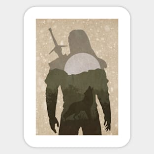 Geralt of Rivia - The White Wolf Sticker